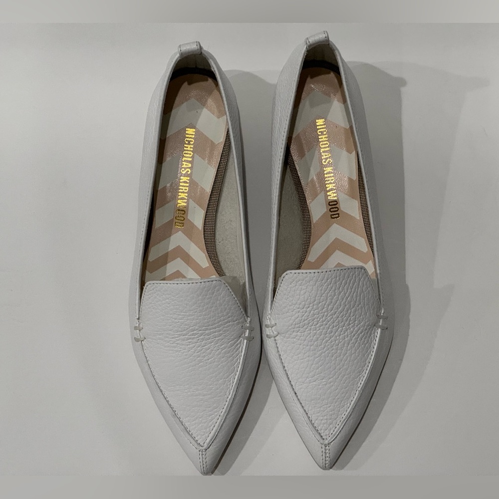 Nicholas Kirkwood White Beya Loafers Size 35 - Brand New